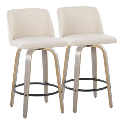 Toriano Swivel Upholstered Counter Stool