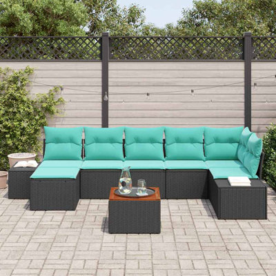 Ensemble de canapé de jardin avec coussin vidaXL 8 pièces vidaXL