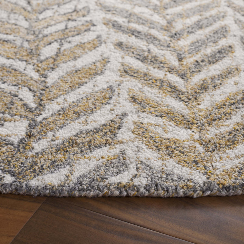 Tapis beige / gris Renewal 803, Rond 6 pi