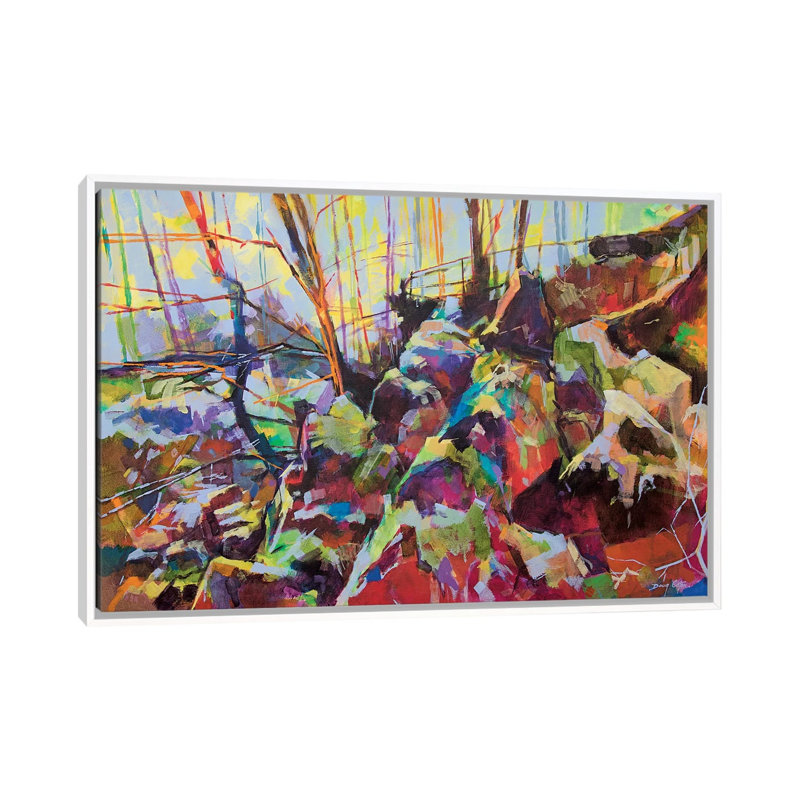Scowles by Doug Eaton - Painting on Canvas, White Framed, 101.6 cm H x 66.04 cm W