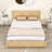 Satbir Wood Platform Bed with 2 Drawers and Headboard-1557873777