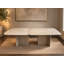 Livorno 102.5" Rectangular Dining Table with real Marble