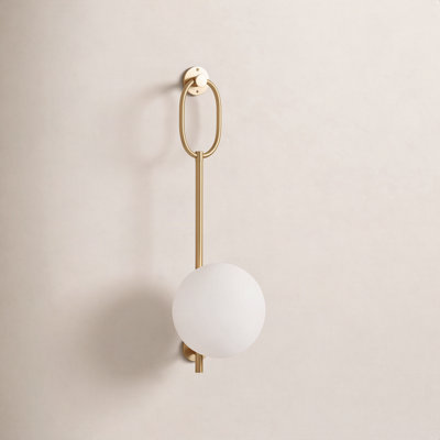 Savicki Single Light Dimmable Armed Sconce
