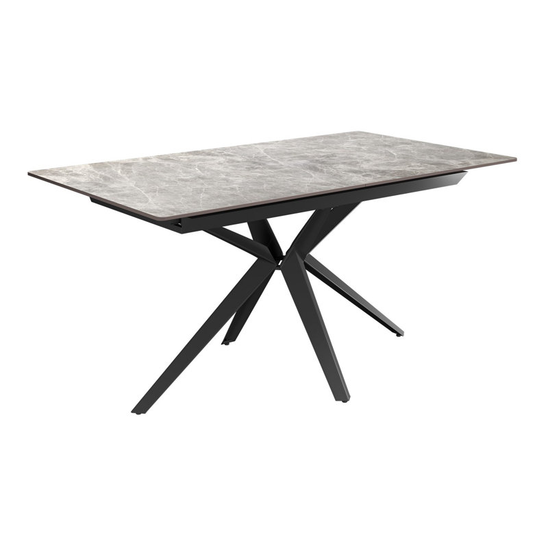 Commings Metal Base Dining Table, Grey