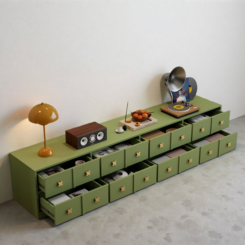 Meuble télé simple vert