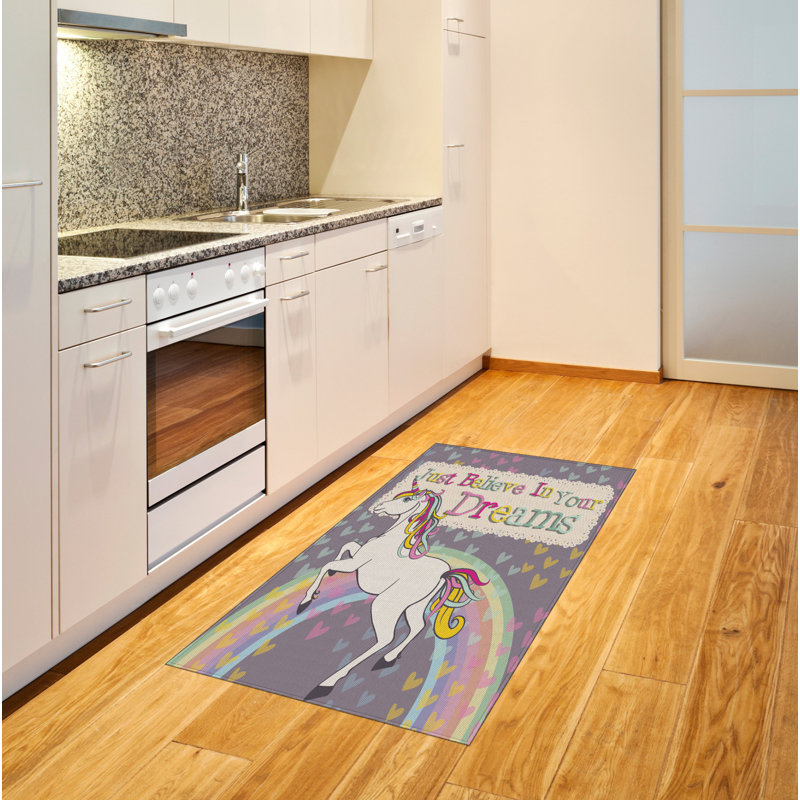 Feminine High Density Long Fiber Poly Threads Decorative Area Rug Carpet, Rectangle 2'7" x 5'