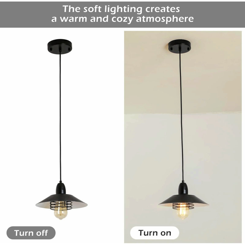 1 - Light Matte Black Dome Pendant