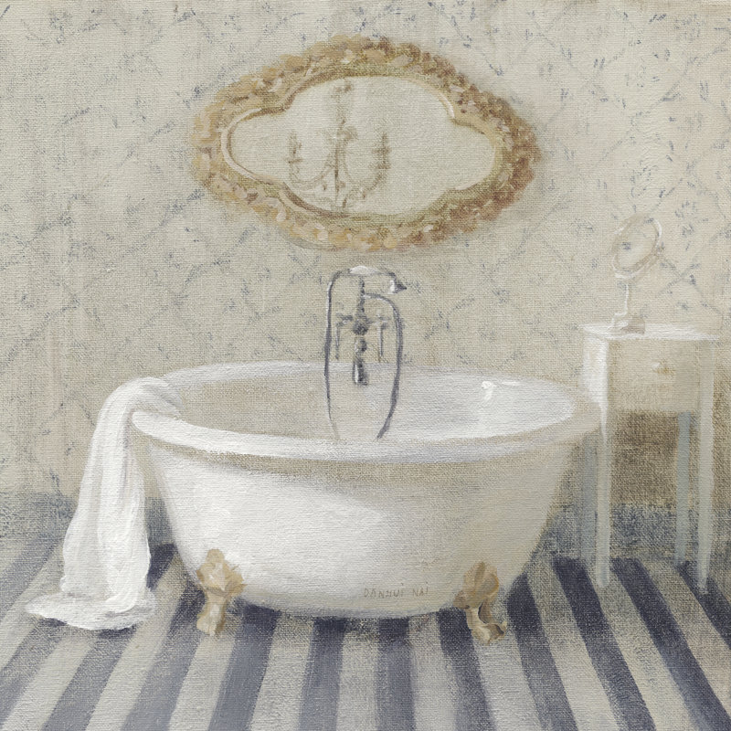 Victorian Bath II - bleu marine, H 12 po x l 12 po