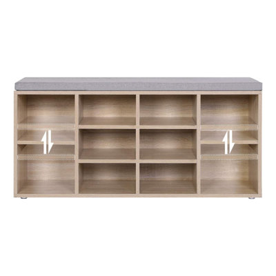 10 Pair Shoe Storage Bench