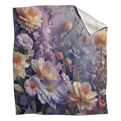 Couvertures à motif floral pastel