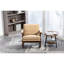 Chaise berçante de style Mid-Century rembourrée de velours doux, rembourrée de coton, fauteuil à assemblage rapide, rembourrage en éponge haute densité, petits espaces