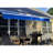 ALEKO Motorized Retractable Outdoor Awning with White Frame-63871953-111027271