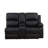 Babaya 199" Wide Vegan Leather Manual Reclining Sectional With Storage & Cupholder (Set of 3)