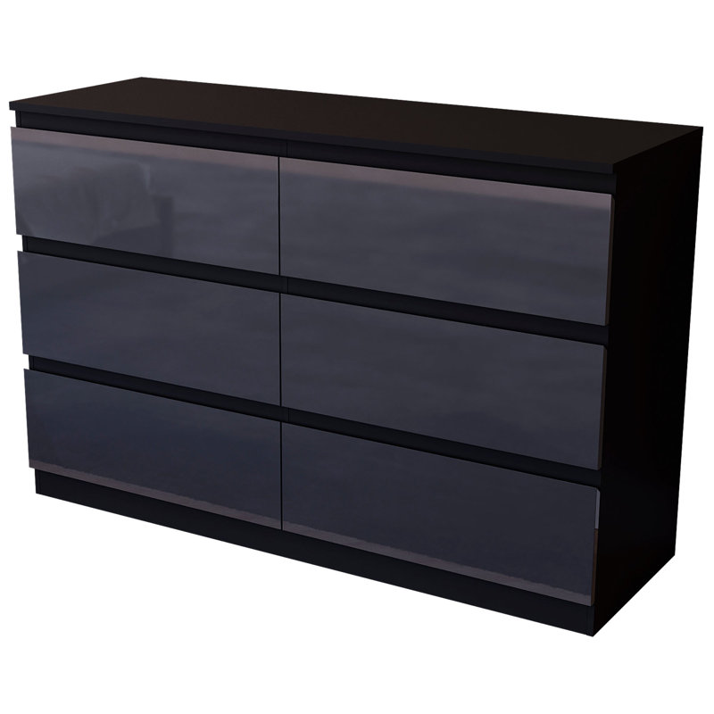 6 Drawer Chest, (FSC 100%) (2), Black
