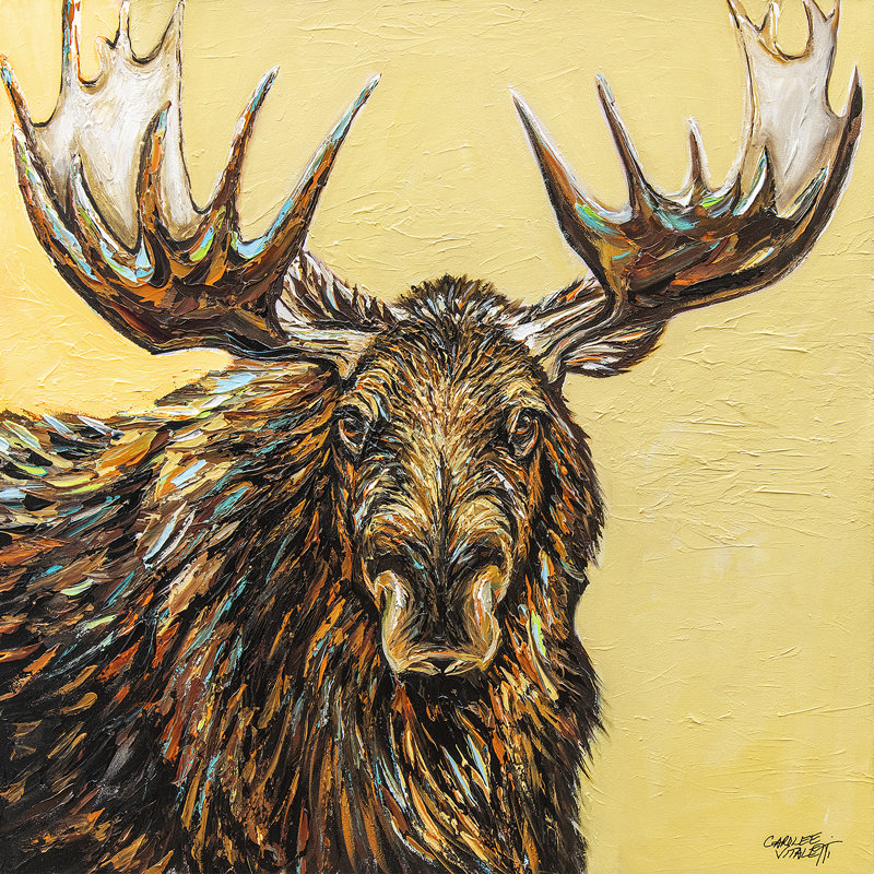 Azalaya A Large Moose par Carolee Vitaletti, H 36 po x l 36 po