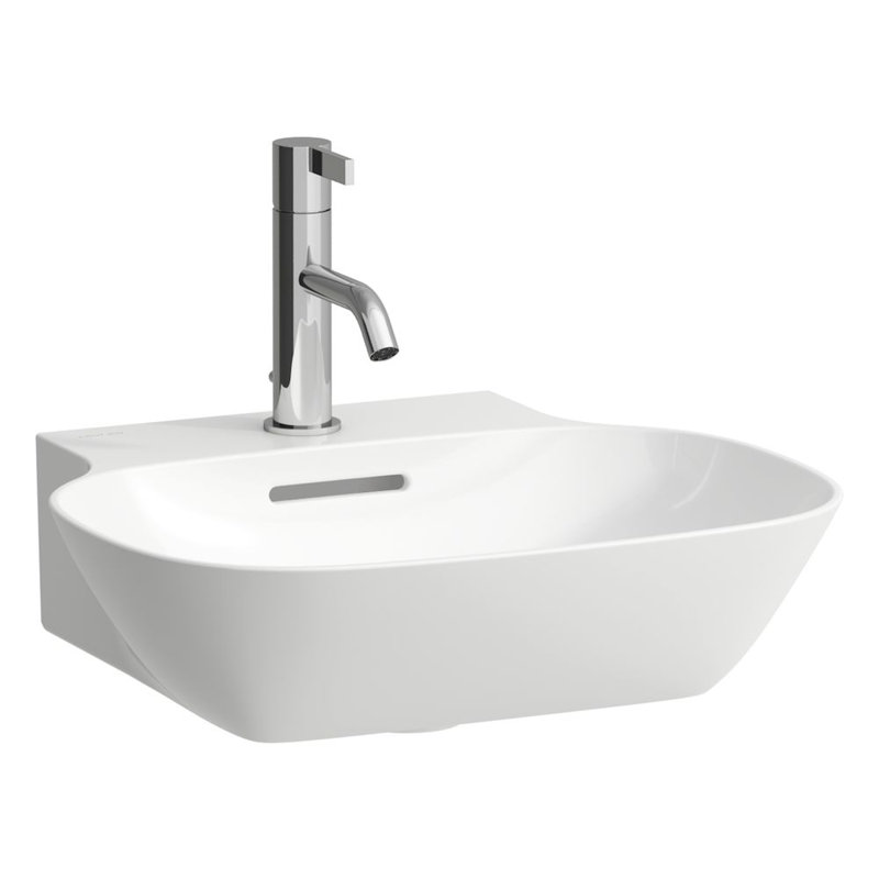 Ino 17.72'' W Single Vanity, White Matt, Single Hole, Right Hinge