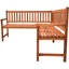 Solid Wood Acacia Outdoor Bench