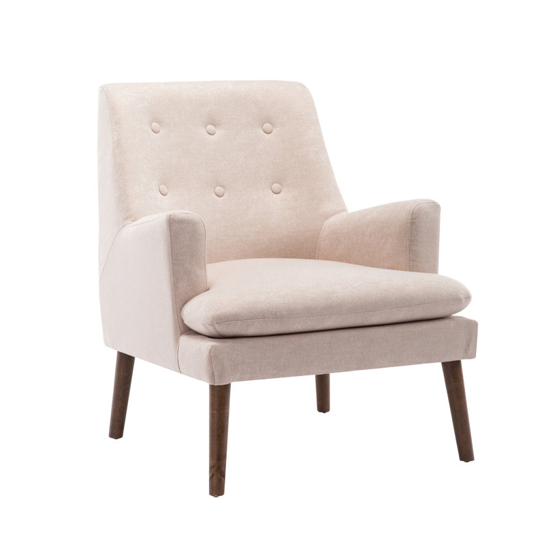 Upholstered Armchair, Natural