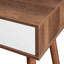 Console de table d'entrée avec espace de rangement et pieds en bois, canapé derrière le canapé pour le couloir, salon, couleur naturelle