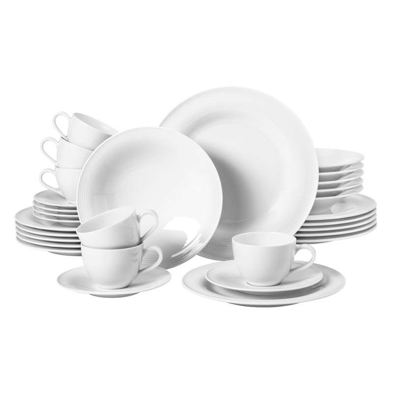 Beat 30 Piece Dinnerware Set, Service for 6