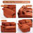 5 Piece U Shape Sectional Sofa Cloud Couch Double Chaise Sectional Couch with Console-685234340