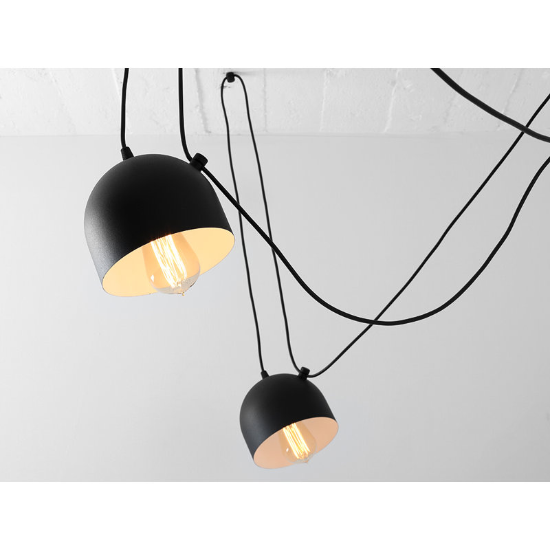 Allan 6 - Light Cluster Pendant, Black