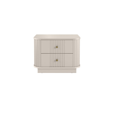 Vesper 56cm W Manufactured Wood Bedside Table