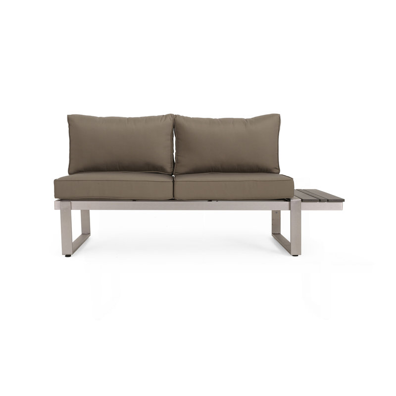 Sterling Right Arm Sofa Seater, Silver, Gray, Right