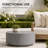 36" Modern Fiberstone Coffee Table - Round Stone Accent Center Table - All-Weather Indoor Outdoor Wide Patio Table-100198732