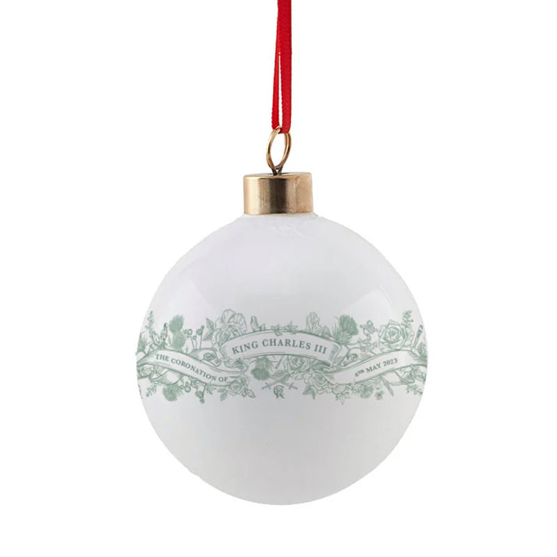 6cm Bone China Bauble
