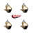 Hooded Grip Ring Ball Caster with Brake
