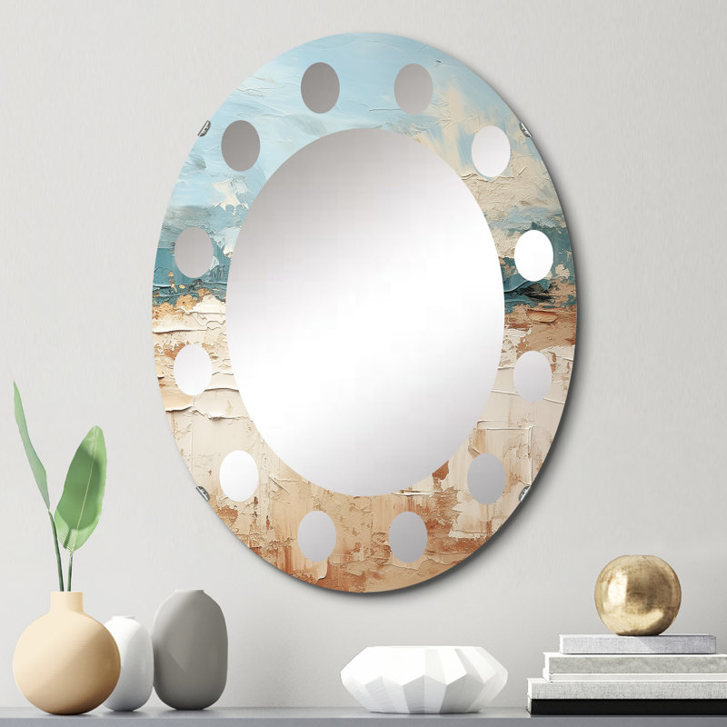 Miroir Coastal Beach Sand Whispers I, 30 po x 20 po