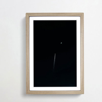 Airplane To The Moon - Single Picture Frame Painting