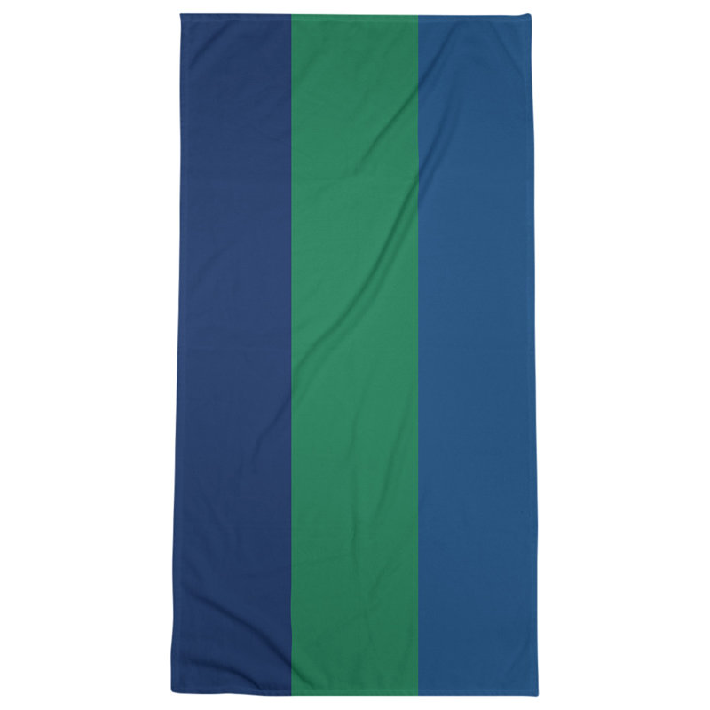 Vancouver Lightweight Bath Towel, Blue/Green/Dark Blue, Microfiber