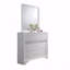 Commode 7 tiroirs Matrix Traditional en bois blanc