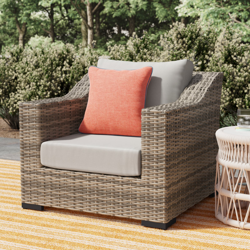 Eloisa 2-piece Patio Chair with Cushions, Cream