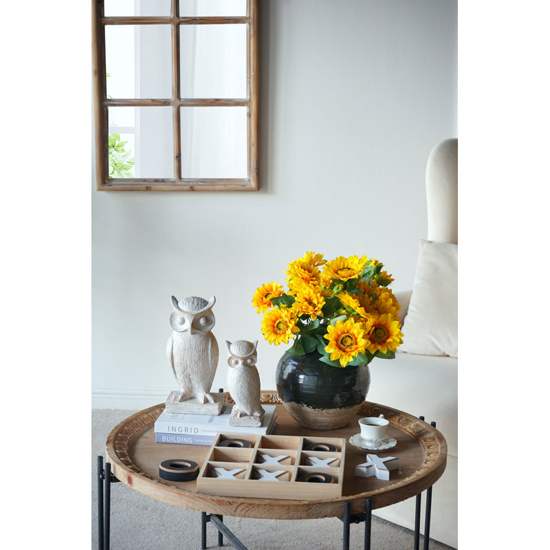 Dark Green Round Rustic Terracotta Vase