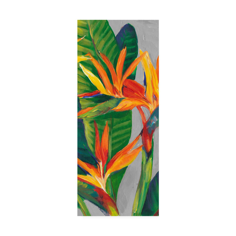 Reproduction d’art sur toile tendue « Bird of Paradise Triptych II » par Timothy e, H 47 po x l 20 po x P 2 po