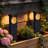 Black Integrated Led Solar Pathway Lights