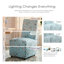 Chaise d'appoint rembourrée Colette avec roulettes-1534172660