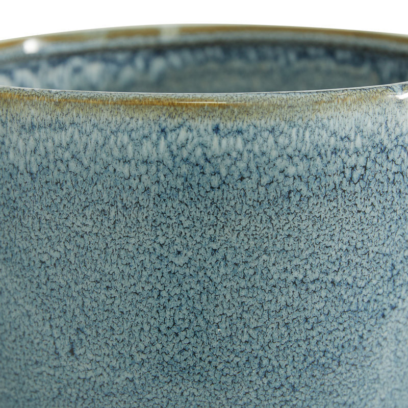 Ensemble de 3 pots de fleurs d'intérieur et d'extérieur verts, Bleu