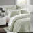 Premium Sage Embroidered King Bedding Set, Cotton Comfort For All Seasons