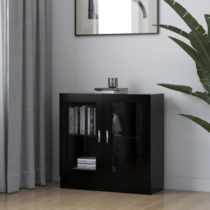 Avriel 2 -Door 1 -Shelf, Black