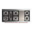 ILVE UM15FDQNS3BKCLP Majestic II 60 inch Dual Fuel Range with 9 Burners, Griddle (Liquid Propane, Solid Door, Glossy Black, Chrome)-1666292246-1666292709