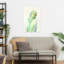 Perroquet dans des tons pastel doux, art mural abstrait contemporain-1450734641