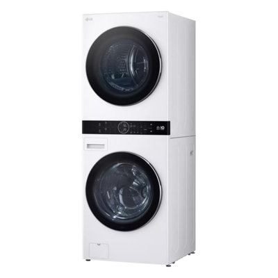 Single Unit LG Washtower With Center Control 5.0 Cu. Ft. Front Load Washer And 7.8 Cu. Ft. Electric Ventless Heat Pump Dryer -  WKHC252HWA