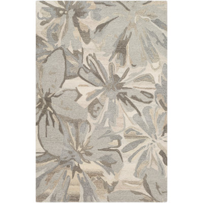 Elsberry Hand-Tufted Wool Taupe Area Rug