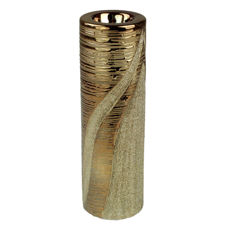 Ardsley Concrete / Cement Tealight Holder, 24cm H x 7.5cm W x 7.5cm D