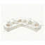 Canapé d'angle surdimensionné 5 places, bouclé blanc 124,3 po, style nuage moderne-891573945