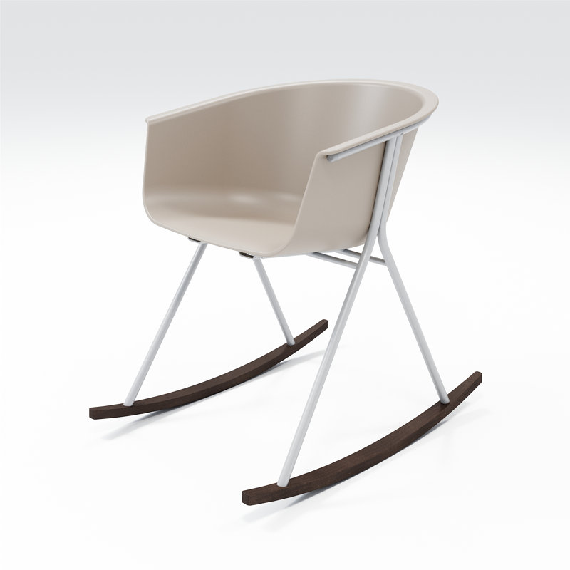 Chaise avec accoudoirs Tee, Rayon de lune / argent / ombre